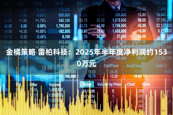 金橘策略 雷柏科技：2025年半年度净利润约1530万元